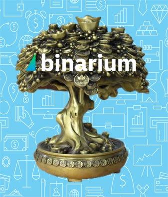 Акция Дерево удачи от Binarium